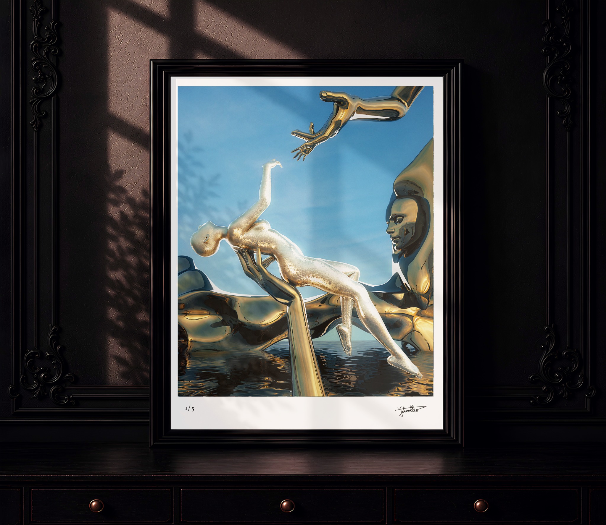Framed Hypnagogia mockup used as the homepage hero image