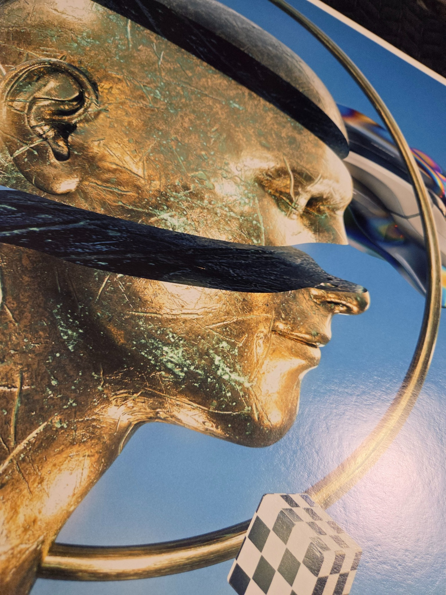 Close-up of a Jessica Avarello fine art print showing the paper surface and print detail